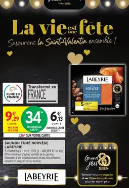 Intermarché Express Saumon fumé norvège labeyrie offre