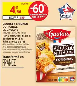 Intermarché Express Crousty chicken l'original le gaulois offre