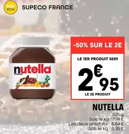 Supeco Ferrero rocher - nutella offre