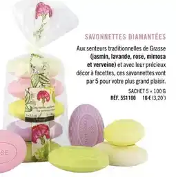 Fragonard Mimosa - savonnettes diamantées offre