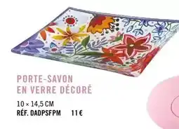 Fragonard Porte-savon en verre décoré offre
