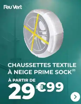 Feu vert - chaussettes textile à neige prime sock