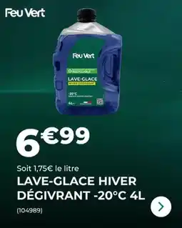 Feu Vert Feu vert - lave-glace hiver dégivrant -20°c offre