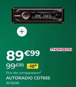 Feu Vert Thomson - autoradio cdt655 offre