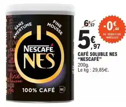 E.Leclerc Nescafé - cafe soluble nes offre
