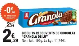 E.Leclerc Lu - biscuits recouverts de chocolat offre