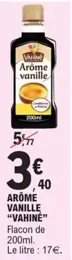 E.Leclerc Vahiné - arôme vanille offre