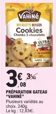 E.Leclerc Vahiné - préparation gateau offre