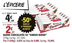E.Leclerc Kinder - barre chocolatée x5 kinder bueno offre