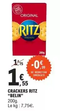 E.Leclerc Belin - crackers ritz offre