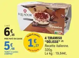 E.Leclerc E.leclerc - 4 tiramisu offre