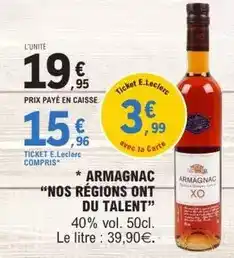 E.Leclerc E.leclerc - armagnac offre