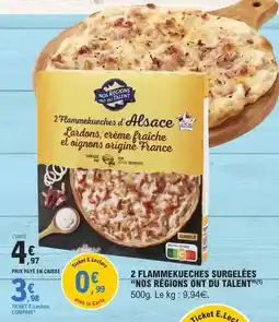 E.Leclerc E.leclerc - 2 flammekueches surgelées offre