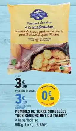 E.Leclerc Pommes de terre surgelées offre
