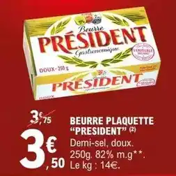 E.Leclerc Veritable - beurre plaquette offre