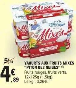 E.Leclerc Paso - yaourts aux fruits mixés offre