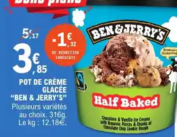 E.Leclerc Ben & jerry's - pot de creme glacee offre