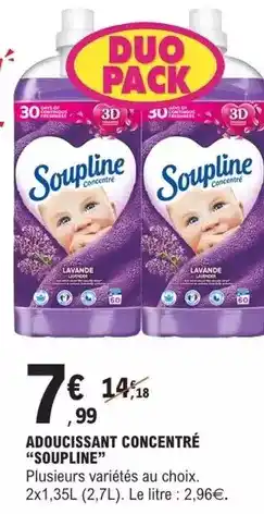 E.Leclerc Soupline - adoucissant concentré offre
