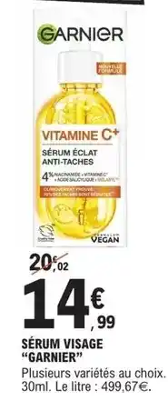 E.Leclerc Garnier - sérum visage offre