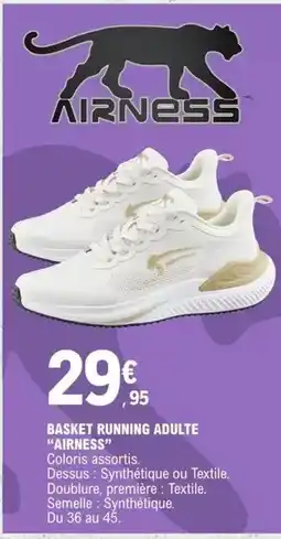 E.Leclerc Airness - basket running adulte offre