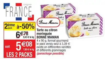 Cora x Carrefour Tarte au citron meringuée offre