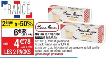 Cora x Carrefour Riz au lait vanille offre