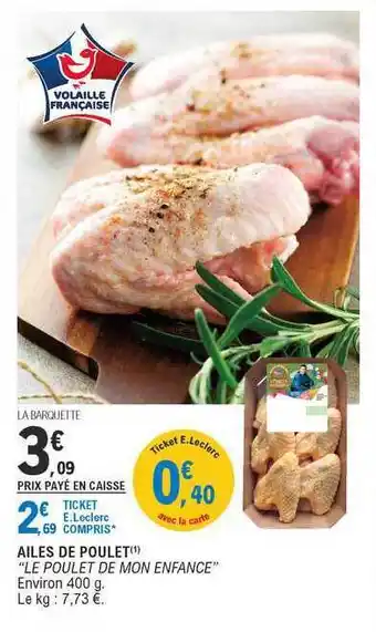 E.Leclerc Ailes De Poulet  offre