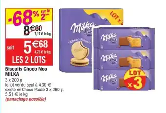 Cora x Carrefour Biscuits choco moo offre