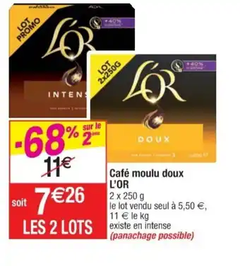 Café moulu doux