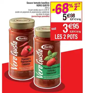 Cora x Carrefour Sauce tomate basilico offre