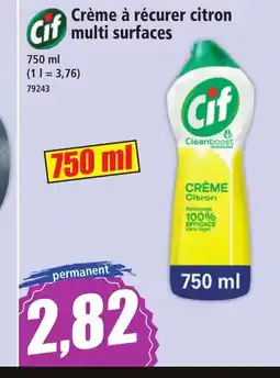 Norma CIF Crème à récurer citron multi surfaces offre