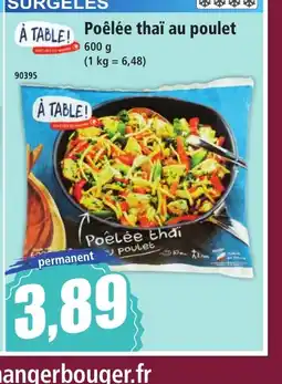 Norma A TABLE! Poêlée thaï au poulet offre