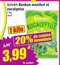 Norma ROSHEN Bonbon menthol et eucalyptus offre