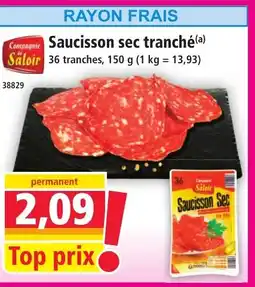 Norma Saucisson sec tranché offre