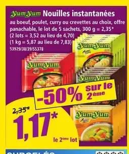 Norma YUM YUM Nouilles instantanées offre