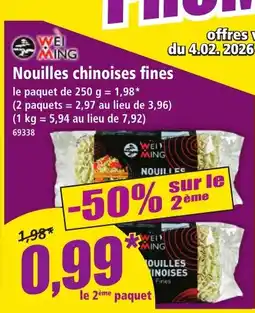 Norma WEI MING Nouilles chinoises fines offre