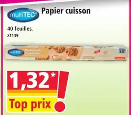 Norma MULTITEC Papier cuisson offre