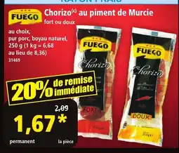 Norma FUEGO Chorizo au piment de Murcie offre