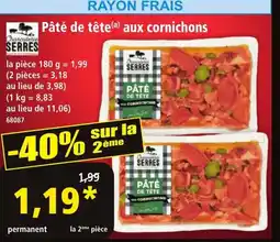 Norma Pâté de tête aux cornichons offre