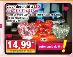 Norma Cœur décoratif à LED offre