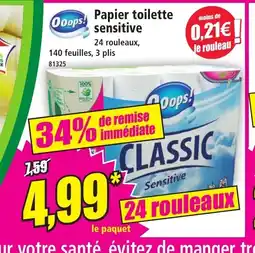 Norma OOOPS Papier toilette sensitive offre