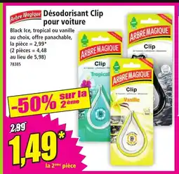 Norma ARBRE MAGIQUE Désodorisant Clip pour voiture offre