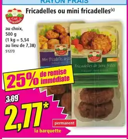 Norma Fricadelles ou mini fricadelles offre