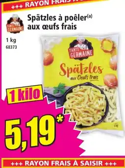 Norma Spätzles à poêler aux œufs frais offre