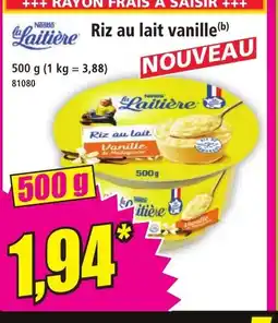 Norma Riz au lait Vanille offre