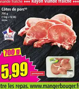 Norma Côtes de porc offre