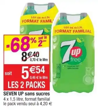 Cora x Carrefour Seven up sans sucres offre