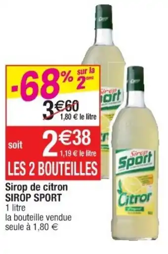 Cora x Carrefour Sirop de citron offre
