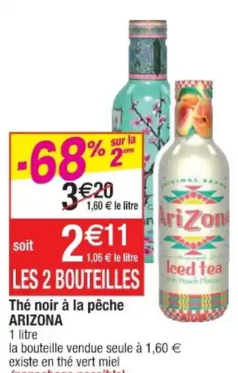 Cora x Carrefour Thé noir à la pêche offre