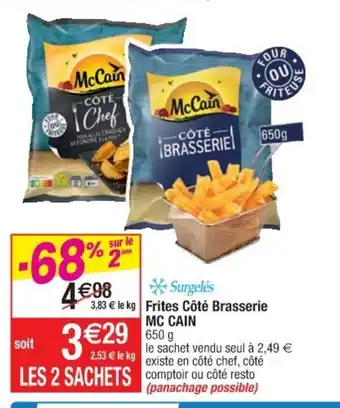 Cora x Carrefour Frites côté brasserie offre